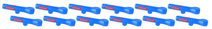 WEICON TOOLS Rundkabel-Stripper No. 13 12er Set; Entmanteler für Rund- und Feuchtraumkabel von 6-13