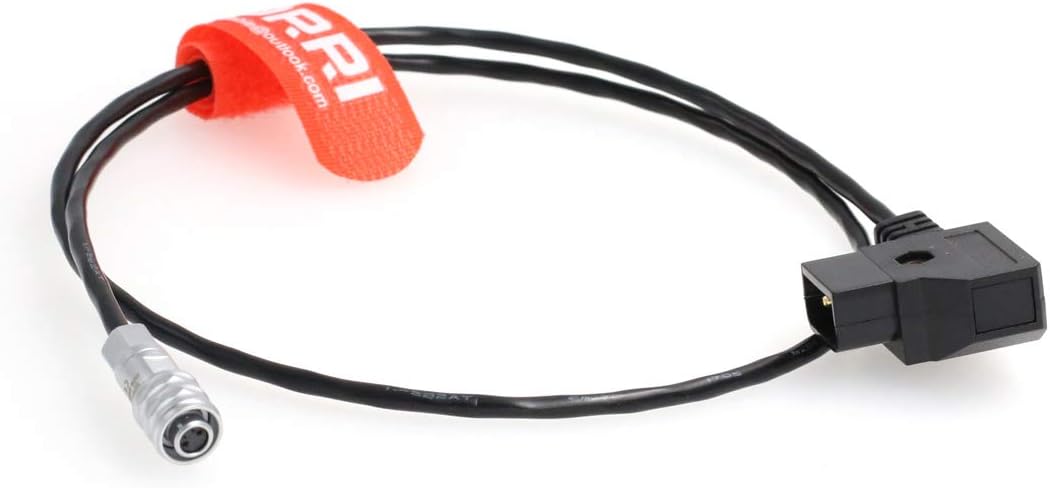DRRI SF610 2-Pin auf Dtap Power Spiralkabel für Blackmagic Pocket Cinema Kamera 4K Gerades Kabel, Ge