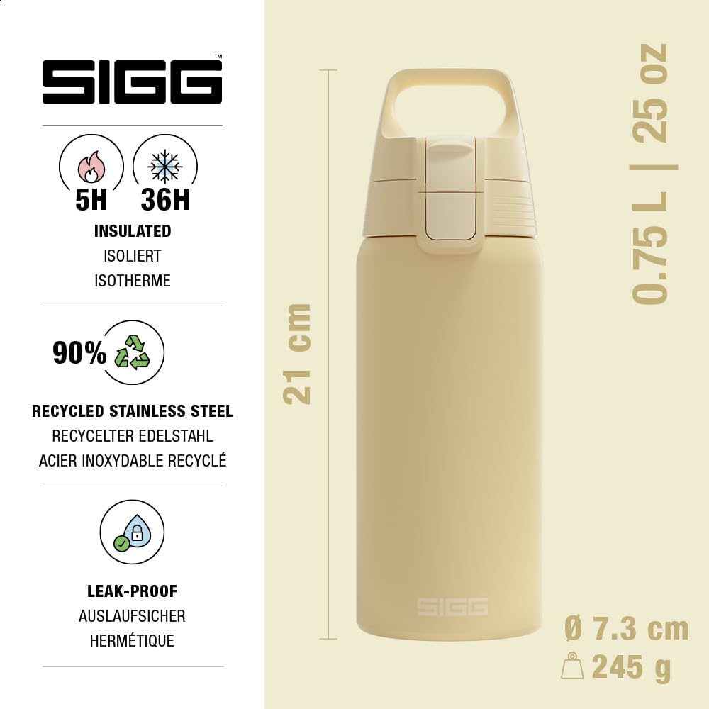 SIGG - Isolierte Trinkflasche - Thermosflasche Shield Therm One Opti Yellow kohlensäurehaltige Geträ