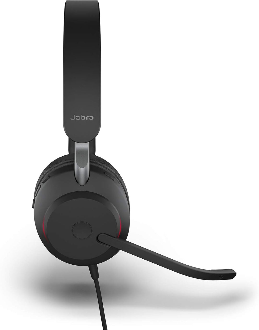 Jabra Evolve2 40 PC Headset – Noise Cancelling Microsoft Teams Certified Stereo Headphones with 3-Mi