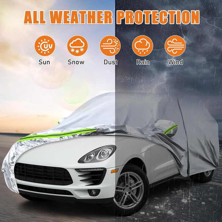 Autoabdeckung Outdoor Wasserdicht Passend für Porsche Macan 2014-2025, Sommer Vollgarage Autoplane A