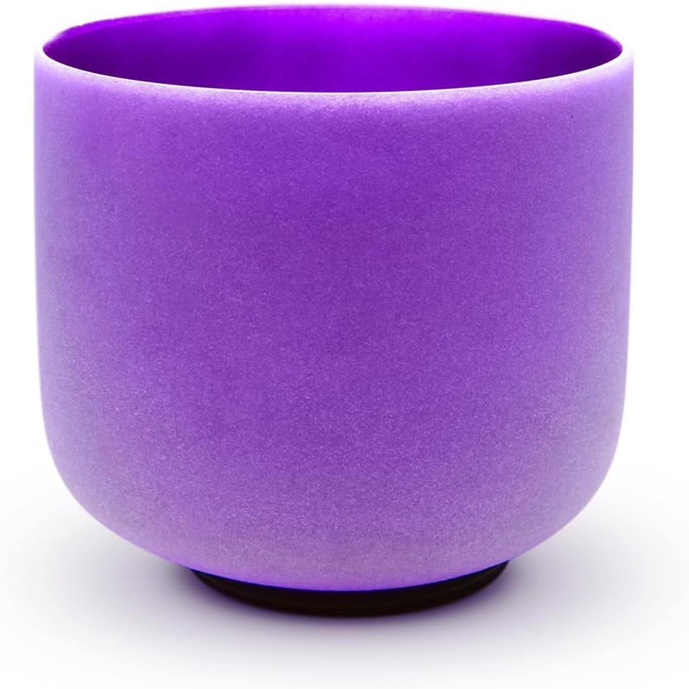 Hye-eun Lila Kristall Klangschale 8 Zoll (20.3cm) B Note Crown Chakra Sound Healing Mit Tragetasche
