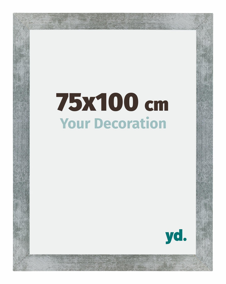 yd. Your Decoration - Bilderrahmen 75x100 cm - Eisen Gewischt - Bilderrahmen aus MDF mit Acrylglas -