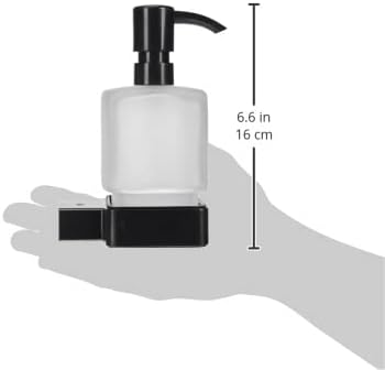 Emco loft Flüssigseifenspender (Behälter Kristallglas satiniert, Höhe 160 mm, Breite 70 mm) Pumpkopf