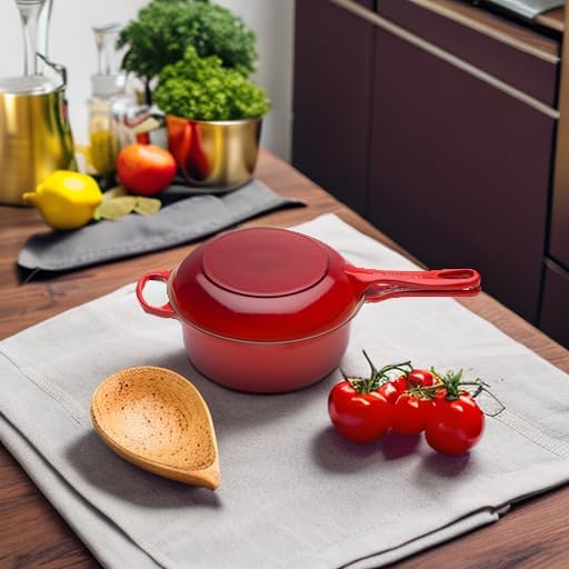 Le Creuset Signature 2-In-1 Marmitout, Gusseisen, Ø 22 cm, 2,3 L, Kirschrot, 25044220602460, Kirschr