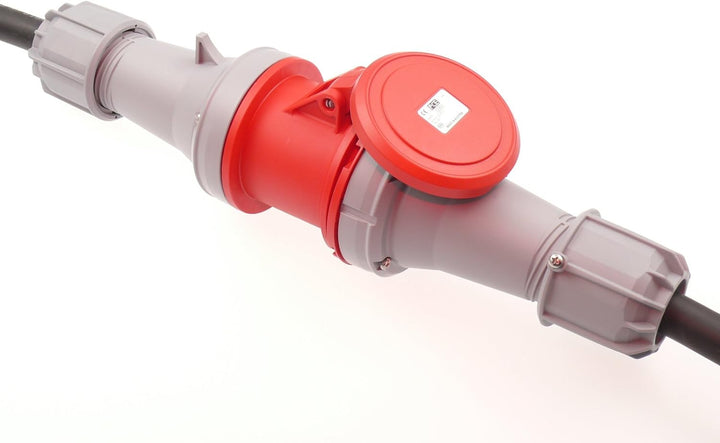 CEE Verlängerungskabel Starkstromkabel 63A 400V Gummileitung H07RN-F 5g16 mm² IP44 aussen 10m 5G16;