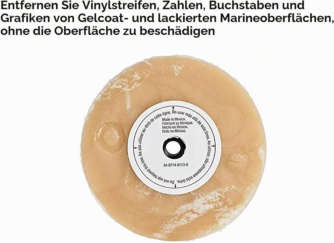 Cubitron 3M Stripe Off Wheel – Klebstoffentferner – Radiergummi – Entfernt Abziehbilder, Streifen, V