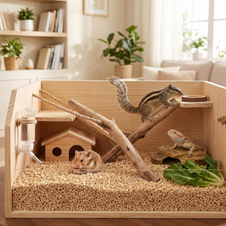 Hamster-Einstreu, Staubfreie Maiskolben-Pellets für Haustierbett, Kaninchen, Eichhörnchen, Hamster,