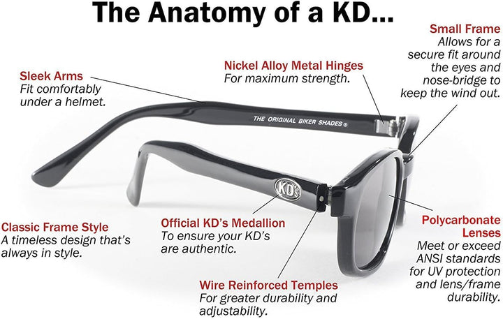 Sonnenbrille X-KD's Dunkelgrün 1126 – Breite Version