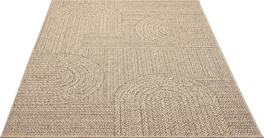 Mia´s Teppiche Soil - wetterfester In- und Outdoor Teppich im Natürlichem Jute-Look, wetterfest, gee