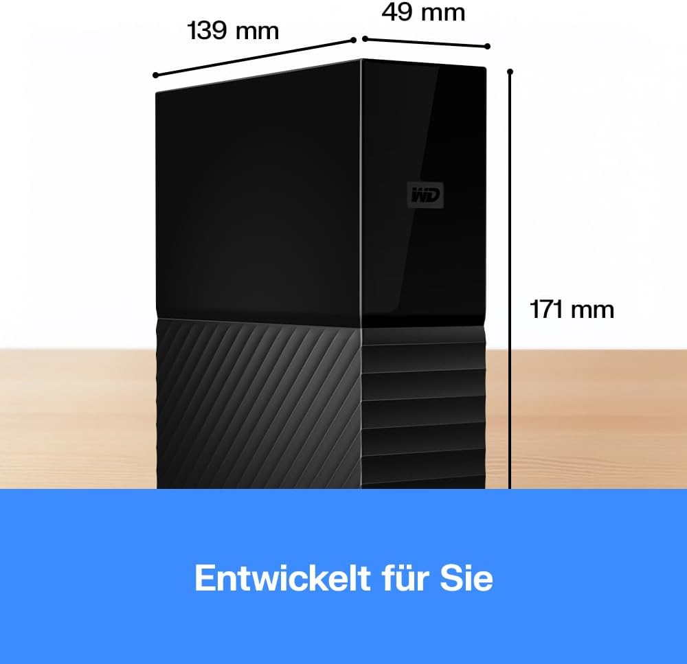 WD My Book 18 TB USB 3.0 Desktop-Festplatte mit Passwortschutz (Desktop-Speicher, Sicherungssoftware