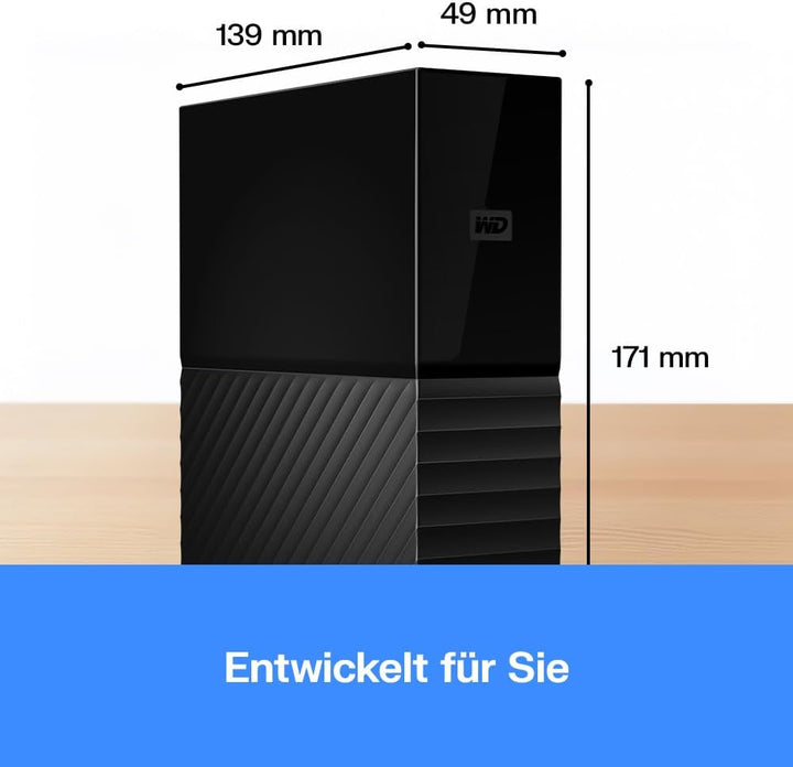 WD My Book 18 TB USB 3.0 Desktop-Festplatte mit Passwortschutz (Desktop-Speicher, Sicherungssoftware