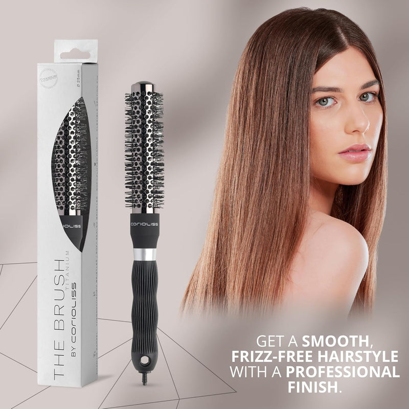 CORIOLISS | Haarbürsten für Frauen | Professionelle Titanium Round Barrel Ionic Haarbürste | Ideal f