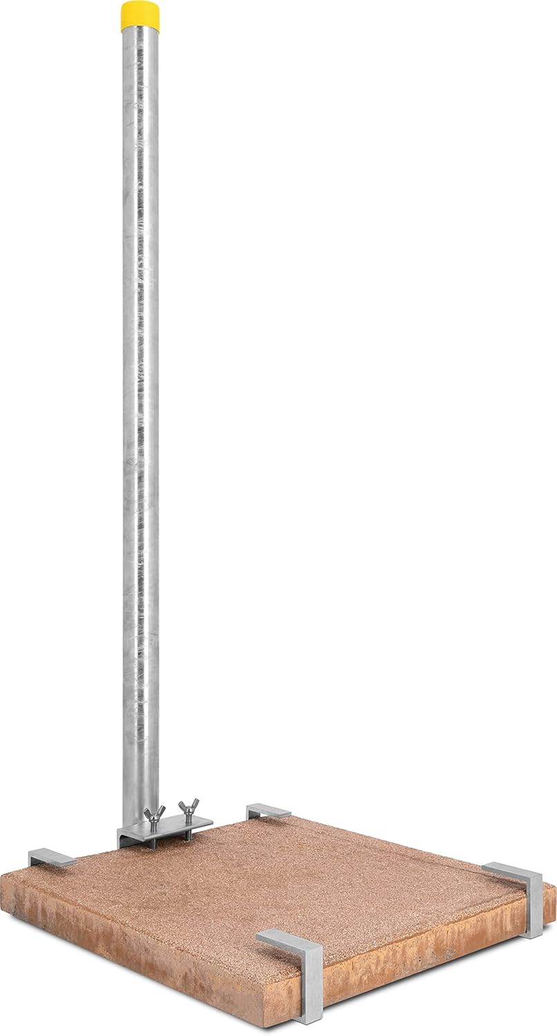 TechniSat Balkonständer 42 mm Rohr (für TECHNITENNE 60/70, mit Gehwegplatten Aufnahme für die stabil