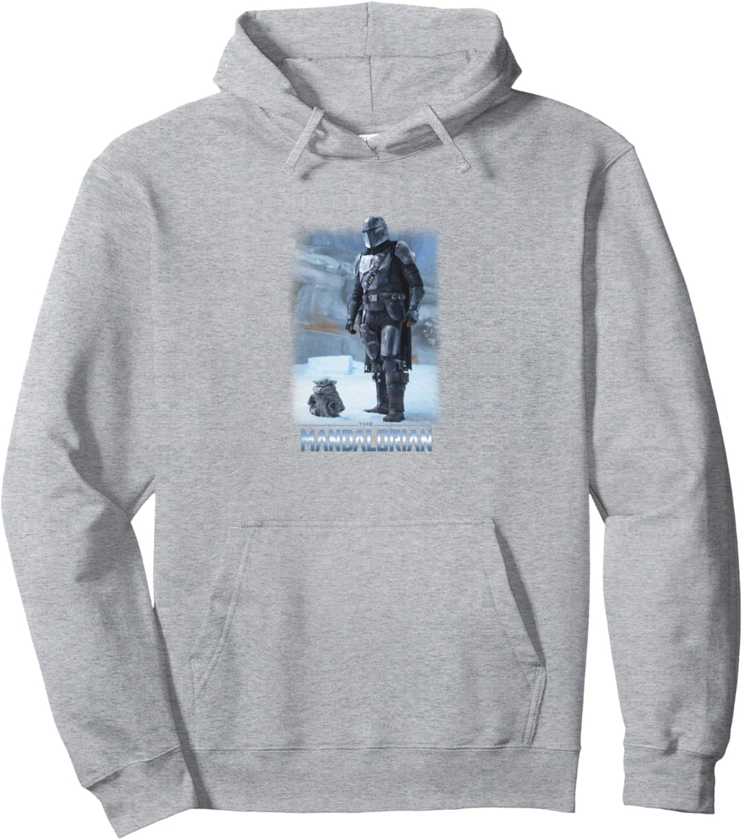 Star Wars: The Mandalorian & The Child Icy Portrait R12 Pullover Hoodie