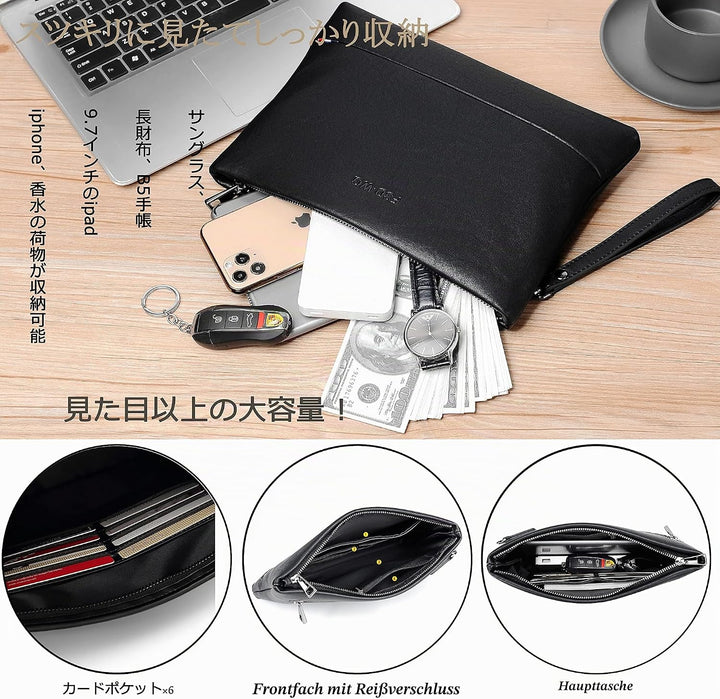 FSD.WG Herren-Clutch-Tasche, 30,5 cm, grosse Handtasche, A9186, L L A9186, L A9186