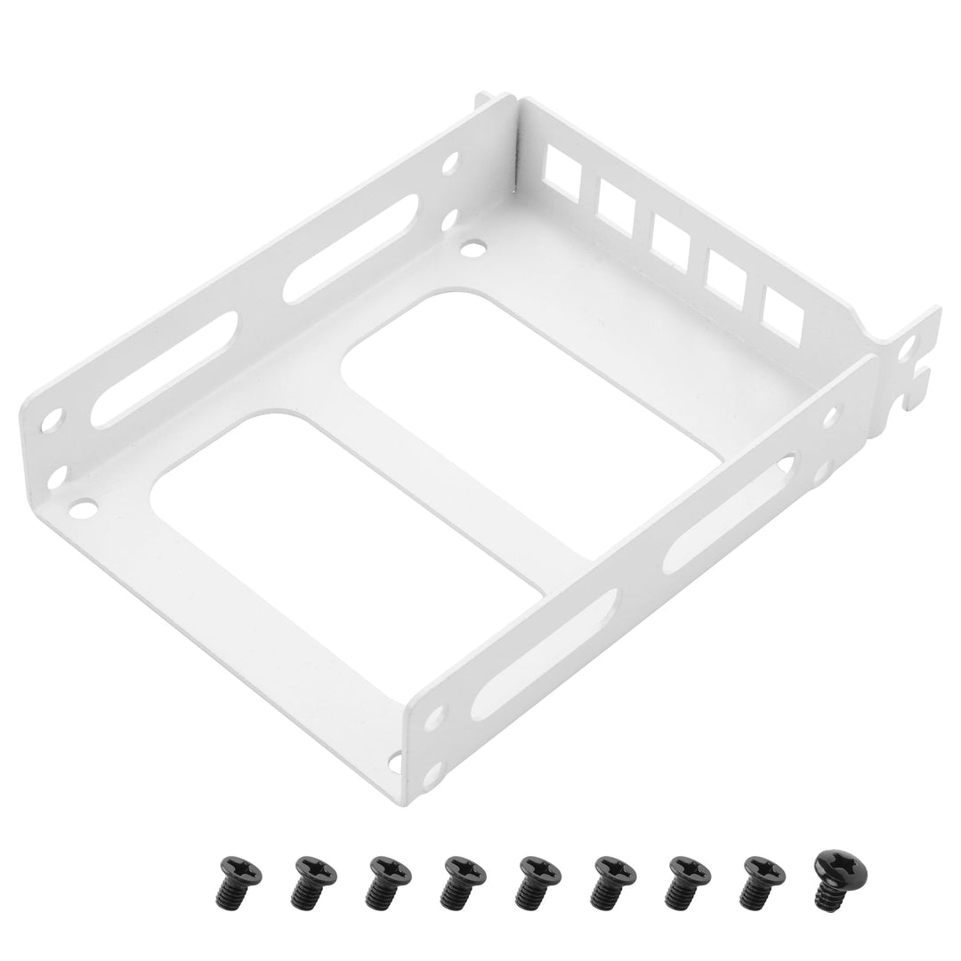 YAODHAOD 2,5 "/3,5" PCI-Slot-SSD-Montagehalter Hinterpanel-Montagehalter, 2 x 2,5-Zoll-SSD-zu-PCI-in