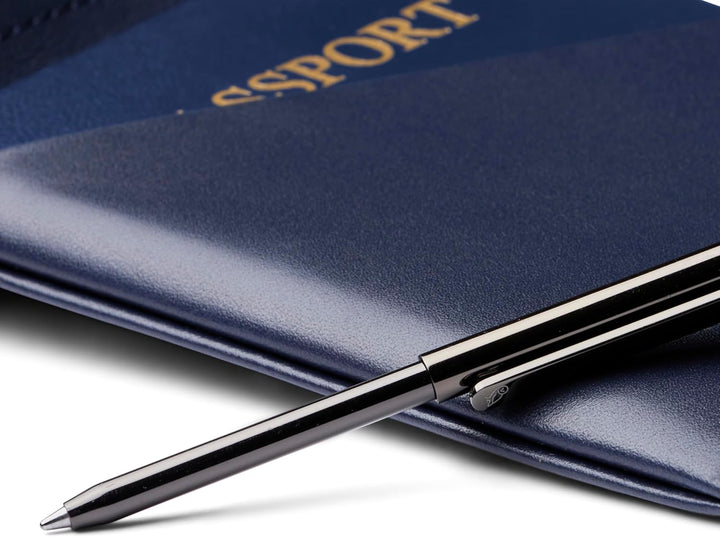 Bellroy Travel Wallet – Reisebrieftasche (Reisepass, Bordkarten, Scheine, Karten und Stift) Navy, Na