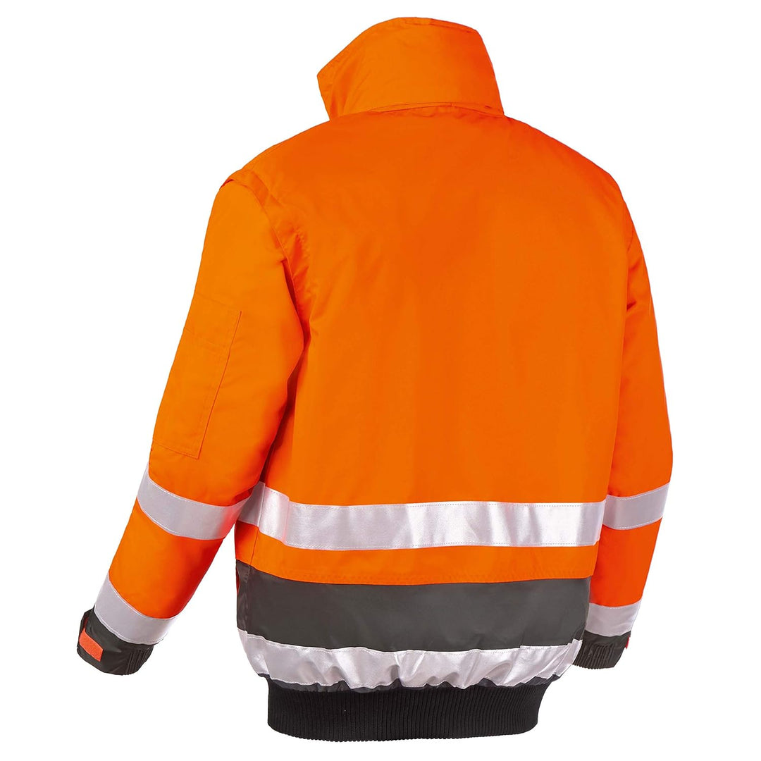 Warnschutz-Pilotenjacke Vancouver wasserdichte, winddichte Arbeitsjacke orange S S Orange, S Orange