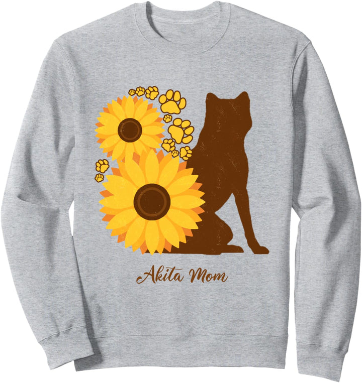 Sonnenblumen-Hundemama – Akita Sweatshirt