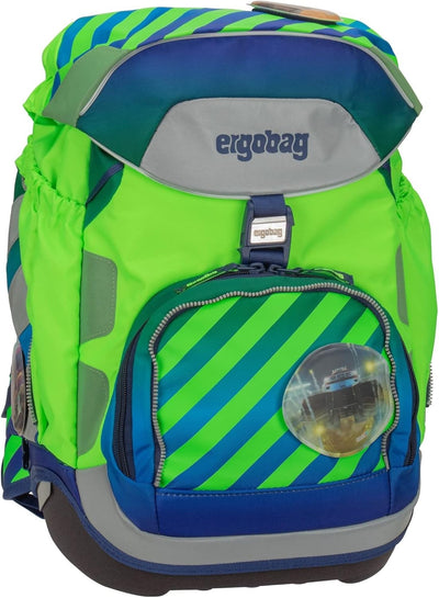 ergobag Pack Neo - Schulrucksack Set 6tlg. TruckBär - Blau Einheitsgrösse