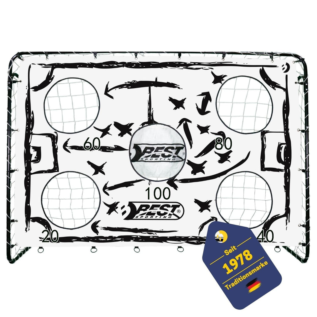 Best Sporting Fussballtor mit Torwand I Fussballtor Kinder mit verschiedenen Farbmotiven I Fussball