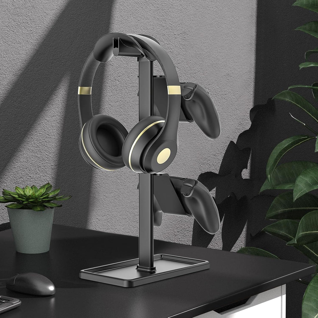 Controller Halter, Kopfhörer Ständer, Gaming Controller Halterung für Xbox PS5 PS4 Switch, Headset S
