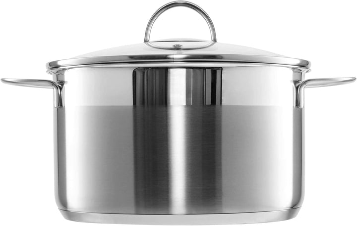 GRÄWE Kochtöpfe inkl. Glasdeckel, 3er Topf-Set, Ø 16 cm (1,5 Liter), Ø 20 cm (3 Liter), Ø 24 cm (5 L