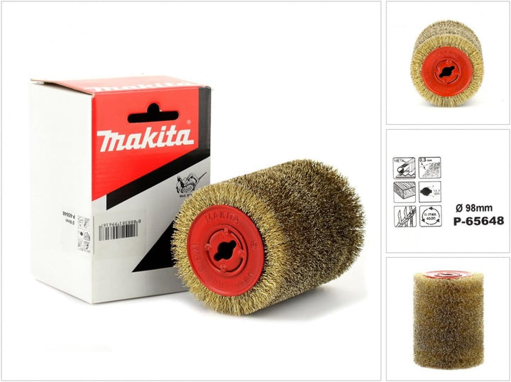 Makita Stahldrahtbuerste Vermessingt, P-65648