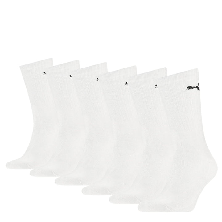 Puma Unisex Sportsocken Cush Crew 6er Pack Sportsocke 35-38 Weiss, Sportsocke 35-38 Weiss
