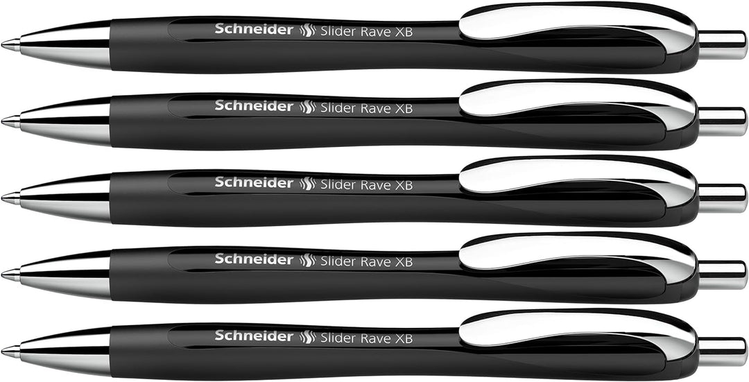 Schneider 132511 Slider Rave XB Kugelschreiber (Limitierte Sonderedition in schwarz, Made in Germany