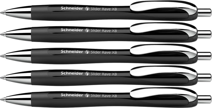 Schneider 132511 Slider Rave XB Kugelschreiber (Limitierte Sonderedition in schwarz, Made in Germany