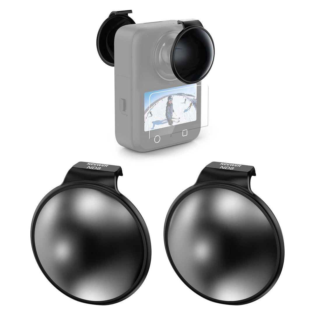 NEEWER ND Filter Set kompatibel mit DJI Osmo 360 nur, ND8 (3 Stop), Snap On, mehrfachvergüteter opti