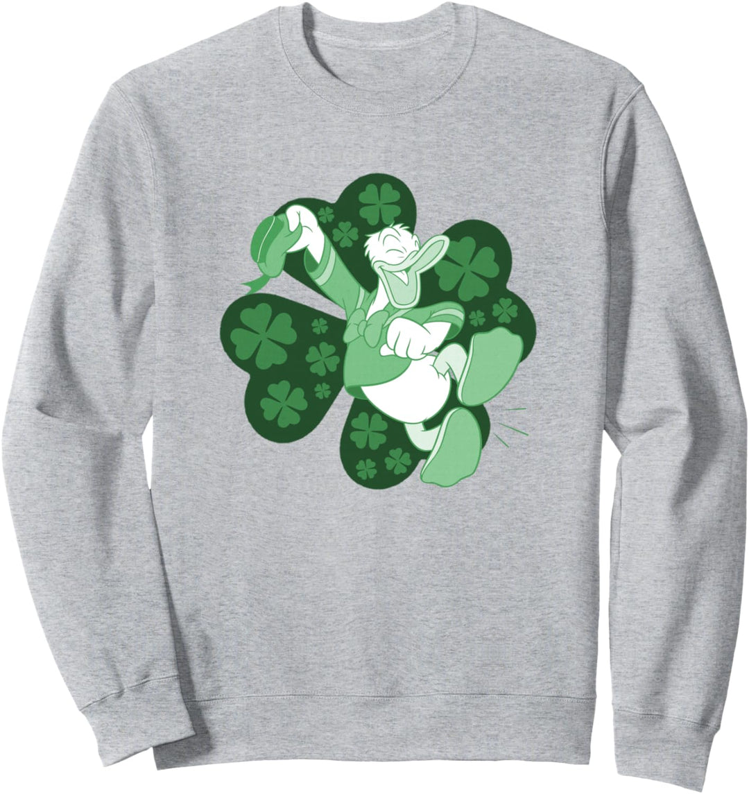 Disney Mickey And Friends St. Patrick's Tag Donald Duck Sweatshirt
