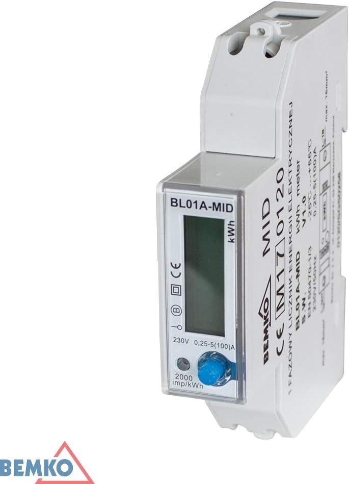BEMKO A31-BL01A-MID BL Stromzähler 1-Phasen MID, 1-Phasen MID