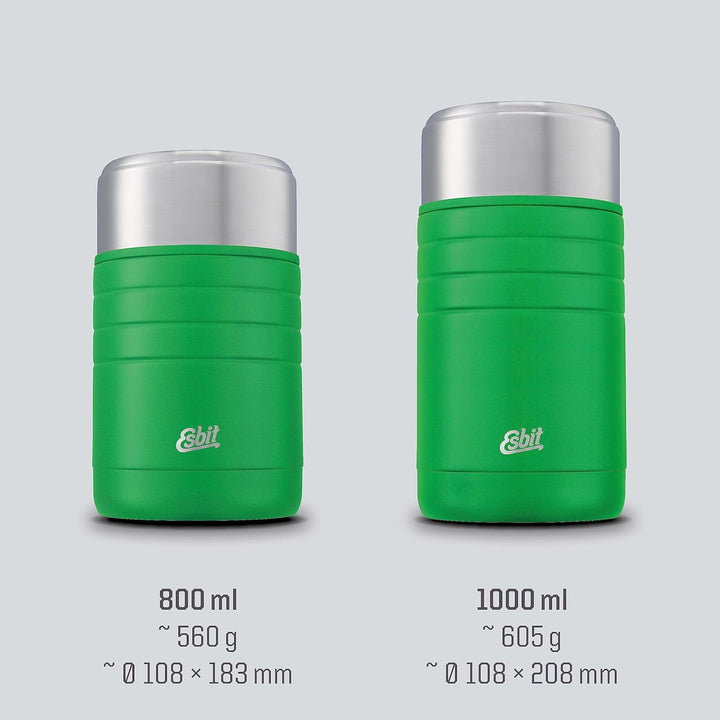 Esbit Thermobehälter Majoris für Essen - Warmhaltebehälter 1000 ml in Apple Green - aus Edelstahl fü