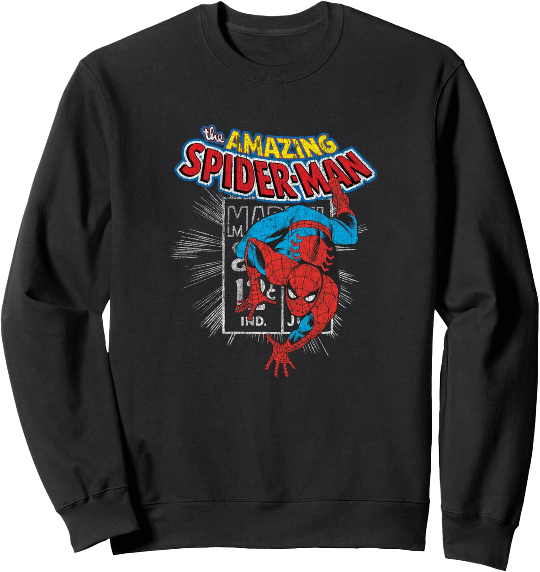 Marvel The Amazing Spider-Man Vintage Comic Poster Sweatshirt