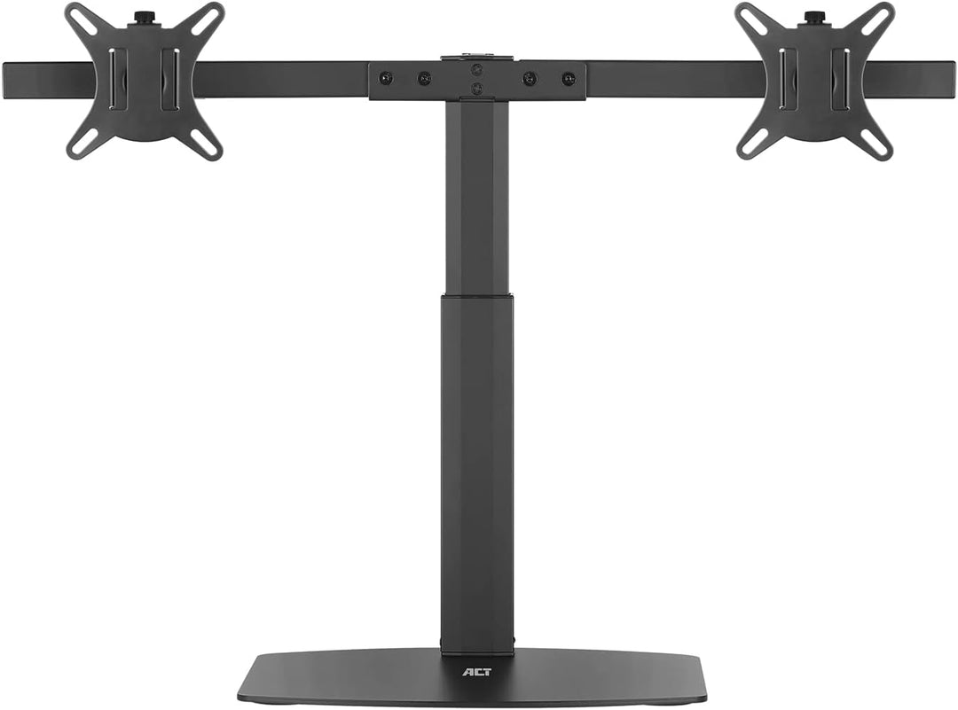 ACT Monitor Halterung 2 Monitore Gasfeder bis 27", VESA 75/100mm Monitor Arm, neigbar 40°, schwenkba