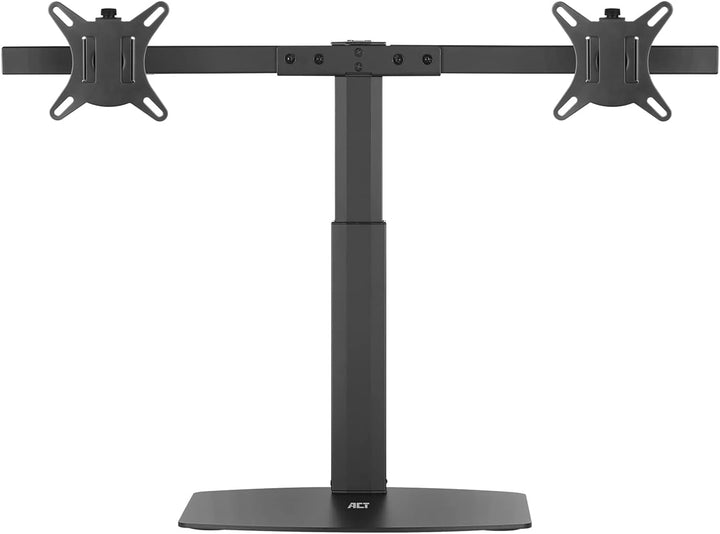 ACT Monitor Halterung 2 Monitore Gasfeder bis 27", VESA 75/100mm Monitor Arm, neigbar 40°, schwenkba