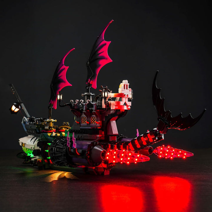 Fernbedienung Licht-Kit für Lego DREAMZzz Nightmare Shark Ship 71469 (Nicht Lego), Led Beleuchtungs