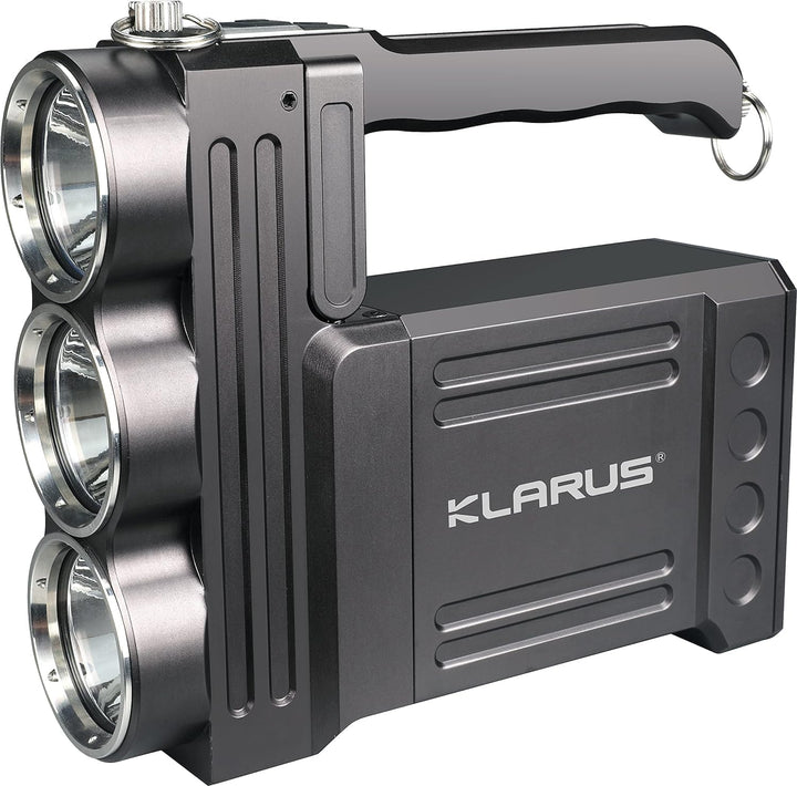 klarus RS80GT Wiederaufladbarer LED Handscheinwerfer 10000 Lumen Extrem Hell LED Taschenlampe Latern