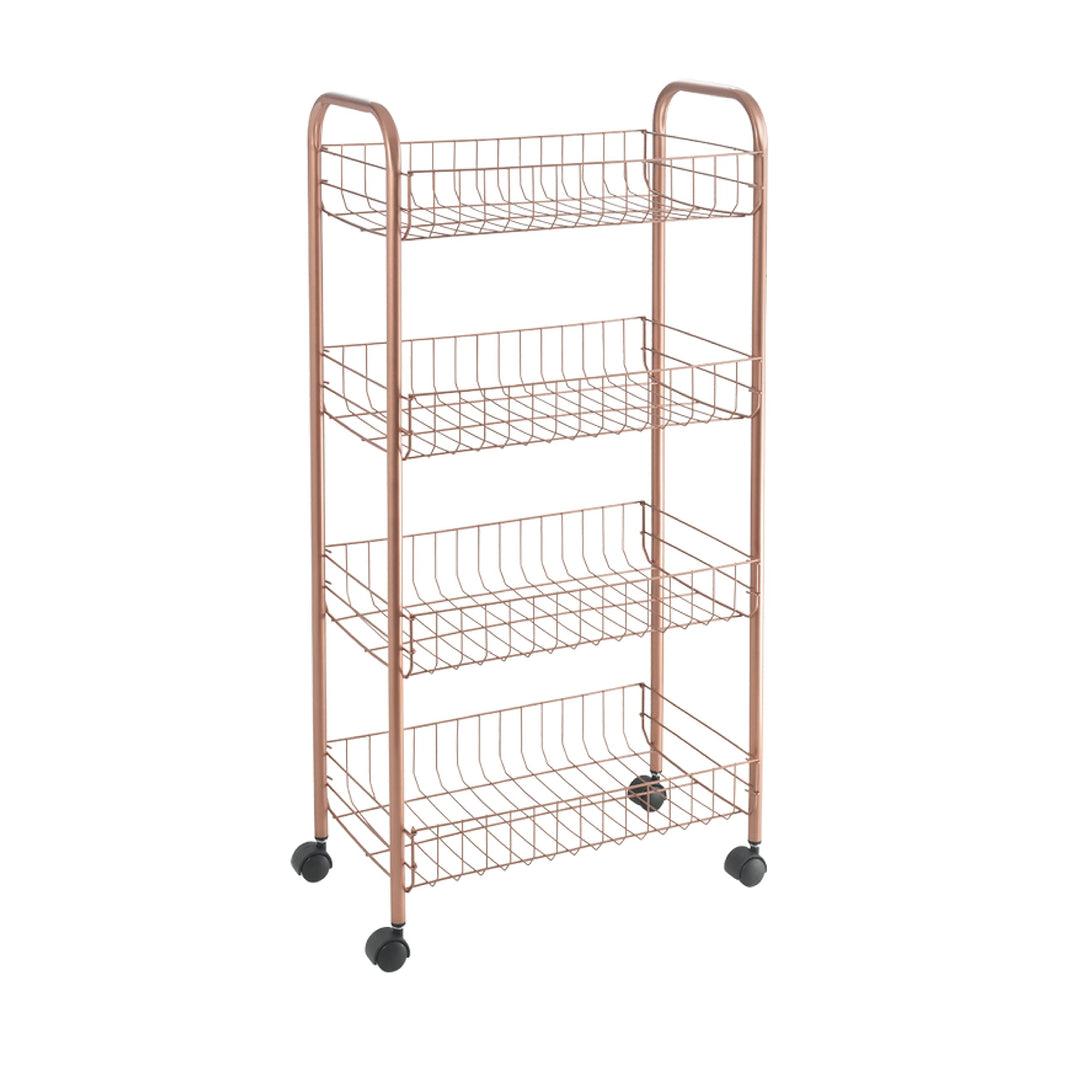 METALTEX CARRO 4 PISOS ASCONA COPPER 41x26x86cm Kupfer Mehrzweck-Trolley, 41x26x86cm Kupfer Mehrzwec