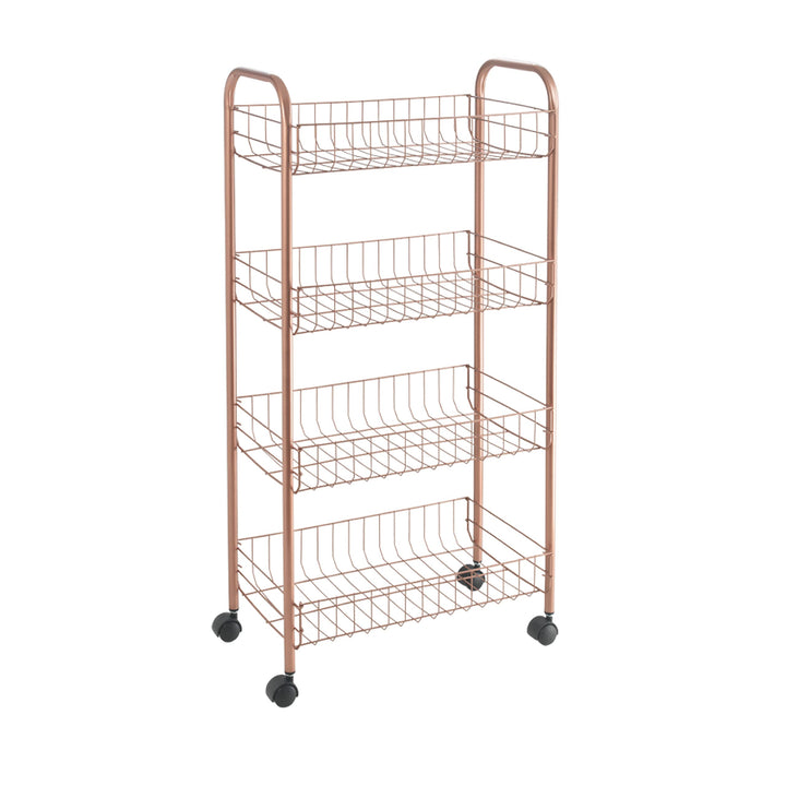 METALTEX CARRO 4 PISOS ASCONA COPPER 41x26x86cm Kupfer Mehrzweck-Trolley, 41x26x86cm Kupfer Mehrzwec