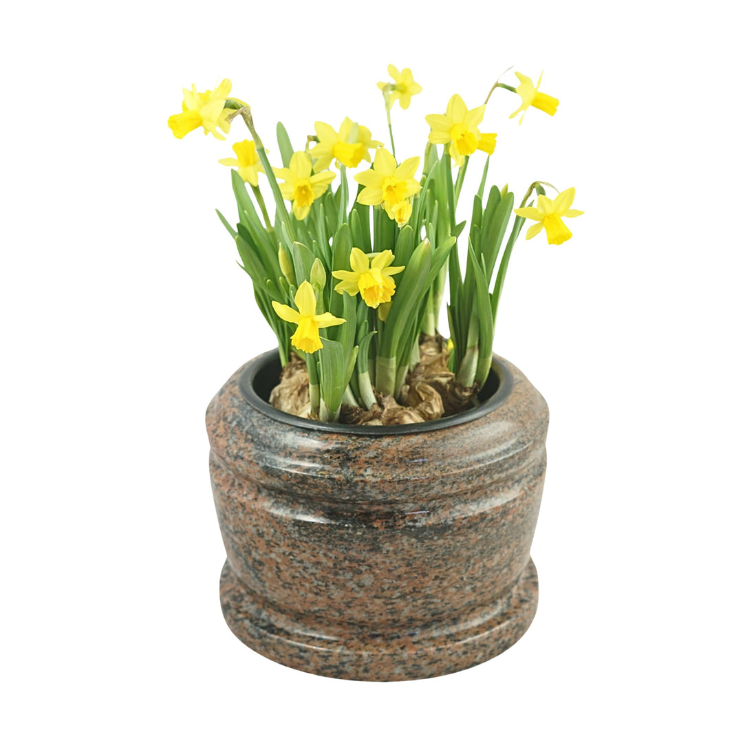 designgrab Granit-Grabschale Exclusiv Granit 24 cm rötlich-grau, blaugrau-schwarz-rotbraun, schwarz,