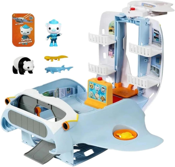 Octonauts Quoersrti Above & Beyond | Octoray Transforming Playset | 7 Pieces | 25+ Lights and Sounds