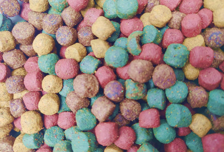 Jumbo Koimix Schwimmfutter Koi Futtermischung 8mm Koifutter Mix 4farbiger Koimix Spirulina Astax gro