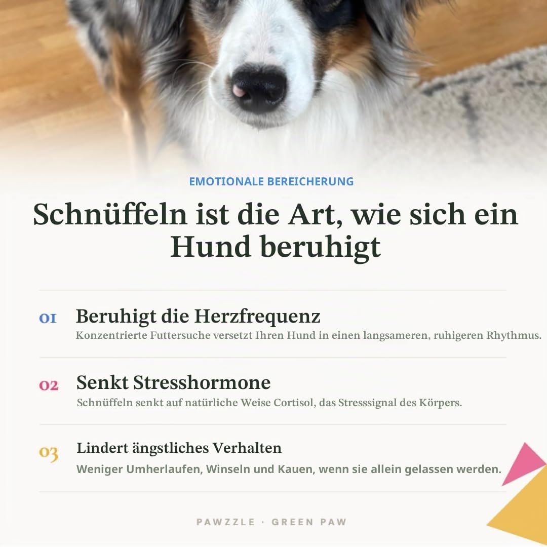 PAWZZLE Hundelickspielzeug - Schnüffelspielzeug für Hunde &amp; Welpen – Interaktives Futterspielzeug mi
