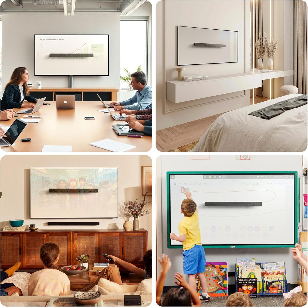 Fernsehhalterung Wand für 32-75 Zoll, Ständerlose TV Wandhalterung, max. VESA 400 x 400 mm, bis zu 6
