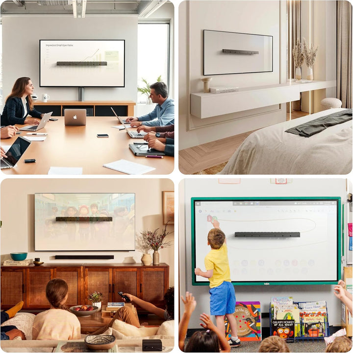 Fernsehhalterung Wand für 32-75 Zoll, Ständerlose TV Wandhalterung, max. VESA 400 x 400 mm, bis zu 6