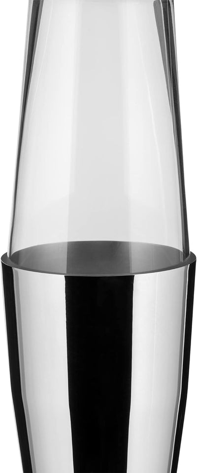 Alessi 5050 Amerikanischer oder BostonShaker aus Glas und Edelstahl 18/10 glänzend polierte Aussense